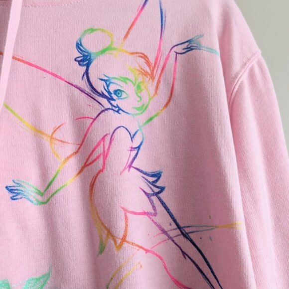 Disney 100 Pink Minnie Tinkerbell Alice Hoodie - Picture 5 of 11